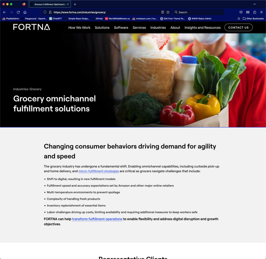 Fortna's Brochure style article